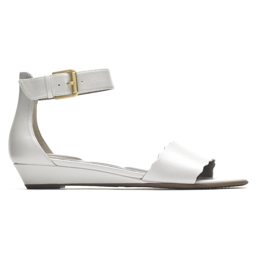 Sandálias Rockport Total Motion Zandra Scallop Senhora - Branco ( 021-PDCNIO )